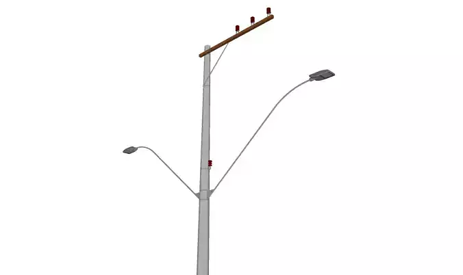 Concrete Lamp Post - Light Pole - Light Post - Street Light 46