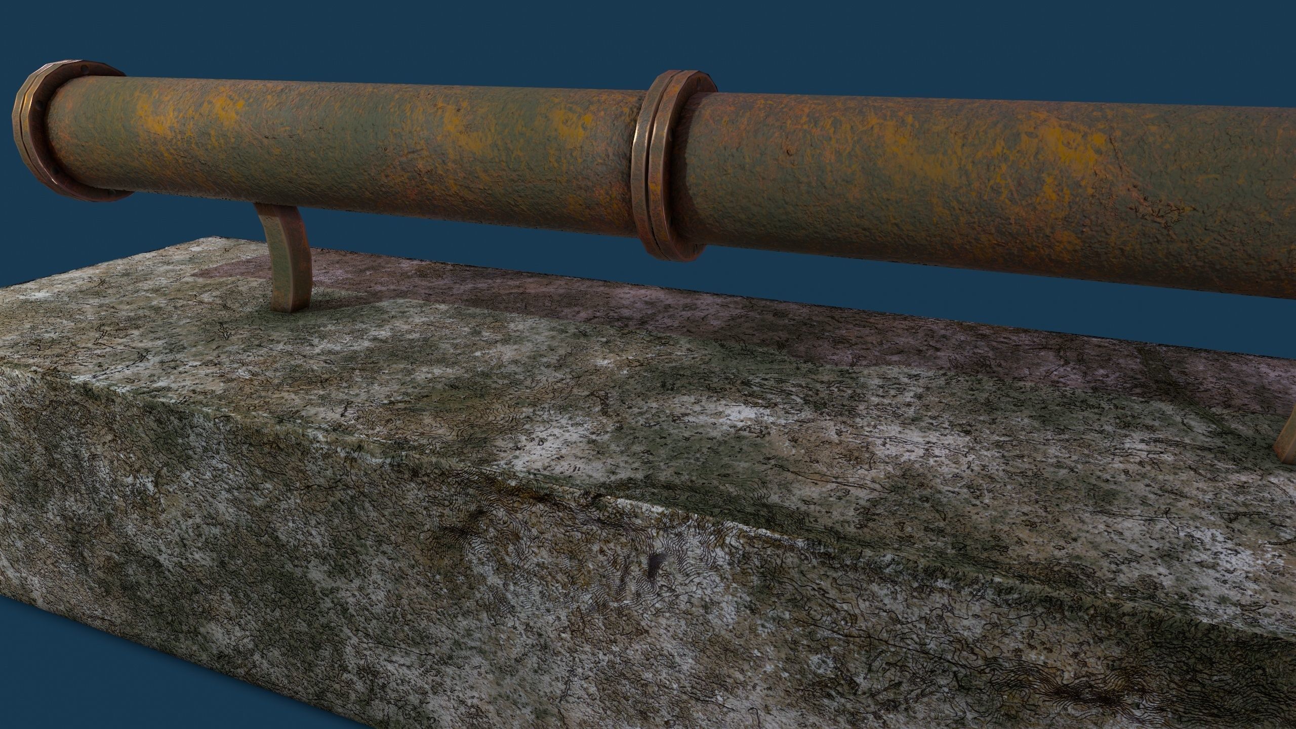 Binocular lowpoly Game  model  Low-poly 3D model_7
