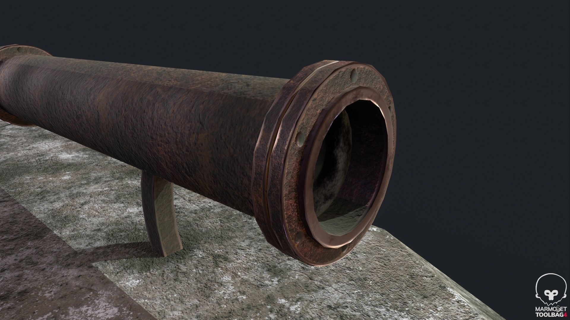 Binocular lowpoly Game  model  Low-poly 3D model_4