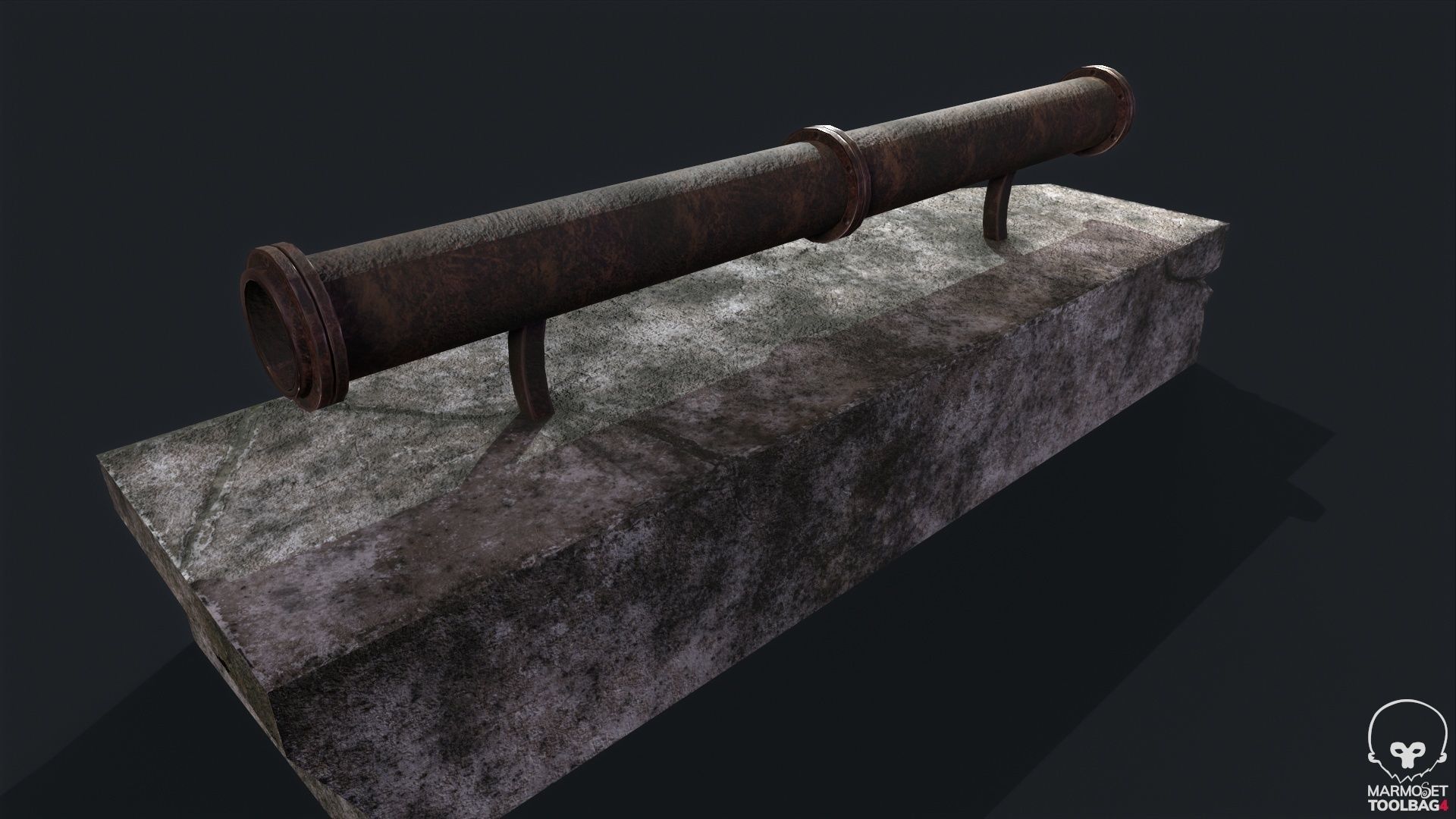Binocular lowpoly Game  model  Low-poly 3D model_2