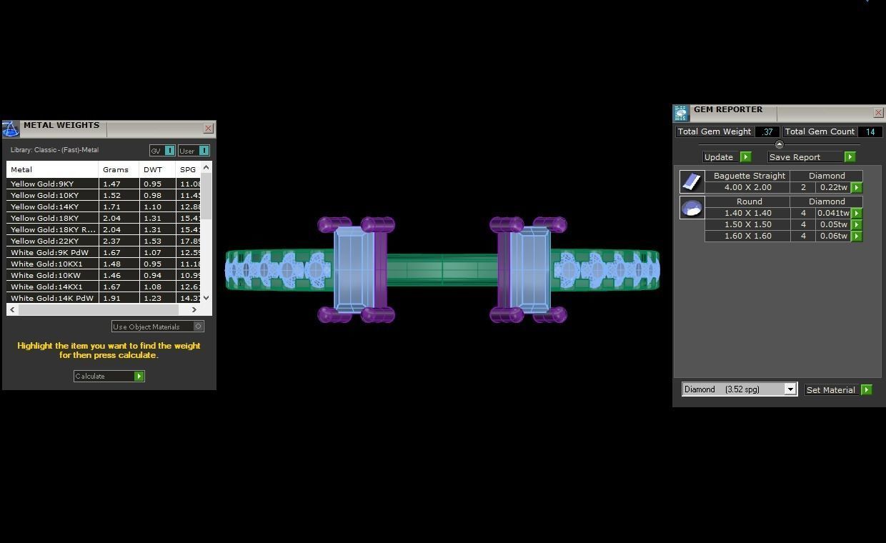 Women Open End Wedding Engagement Band Ring 3D print model_4