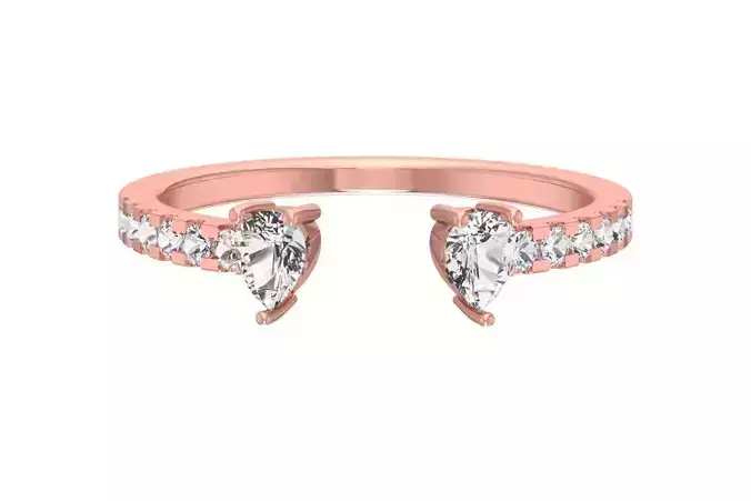 Women Open End Wedding Engagement Band Ring