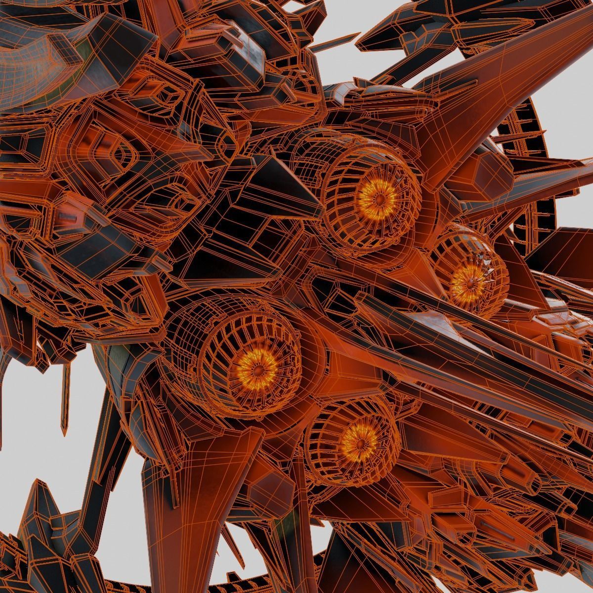 Warp Spaceship 3D model_21