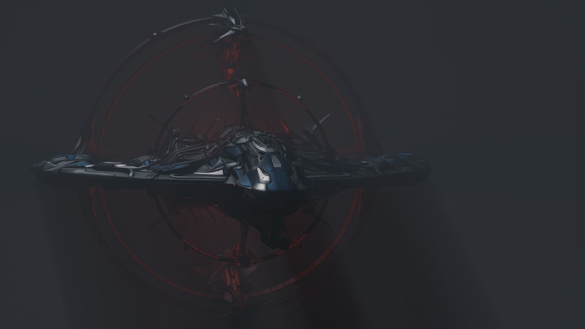 Warp Spaceship 3D model_3
