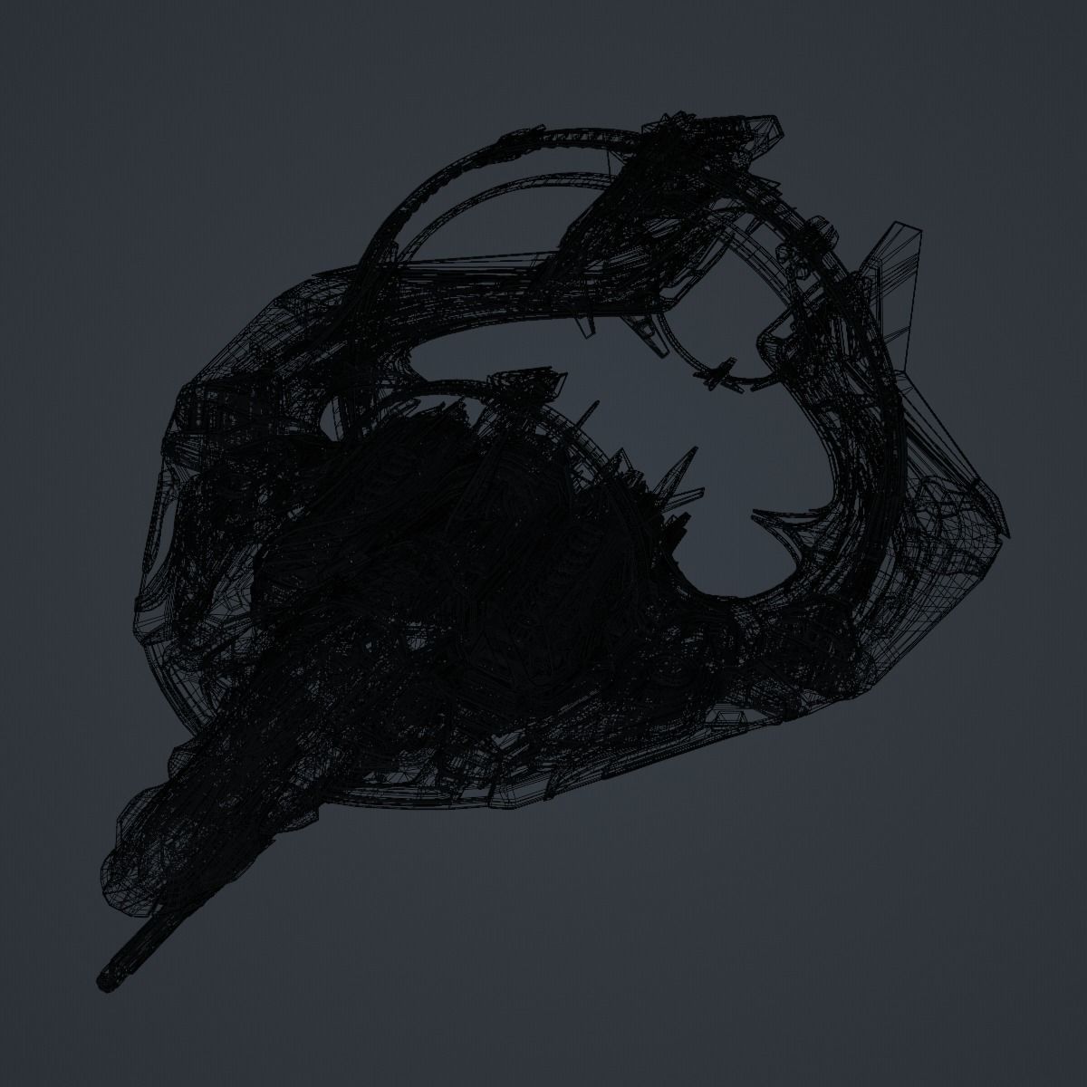 Warp Spaceship 3D model_17