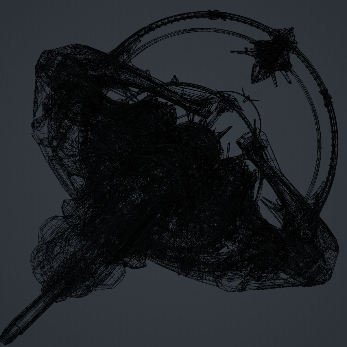 Warp Spaceship 3D model_20
