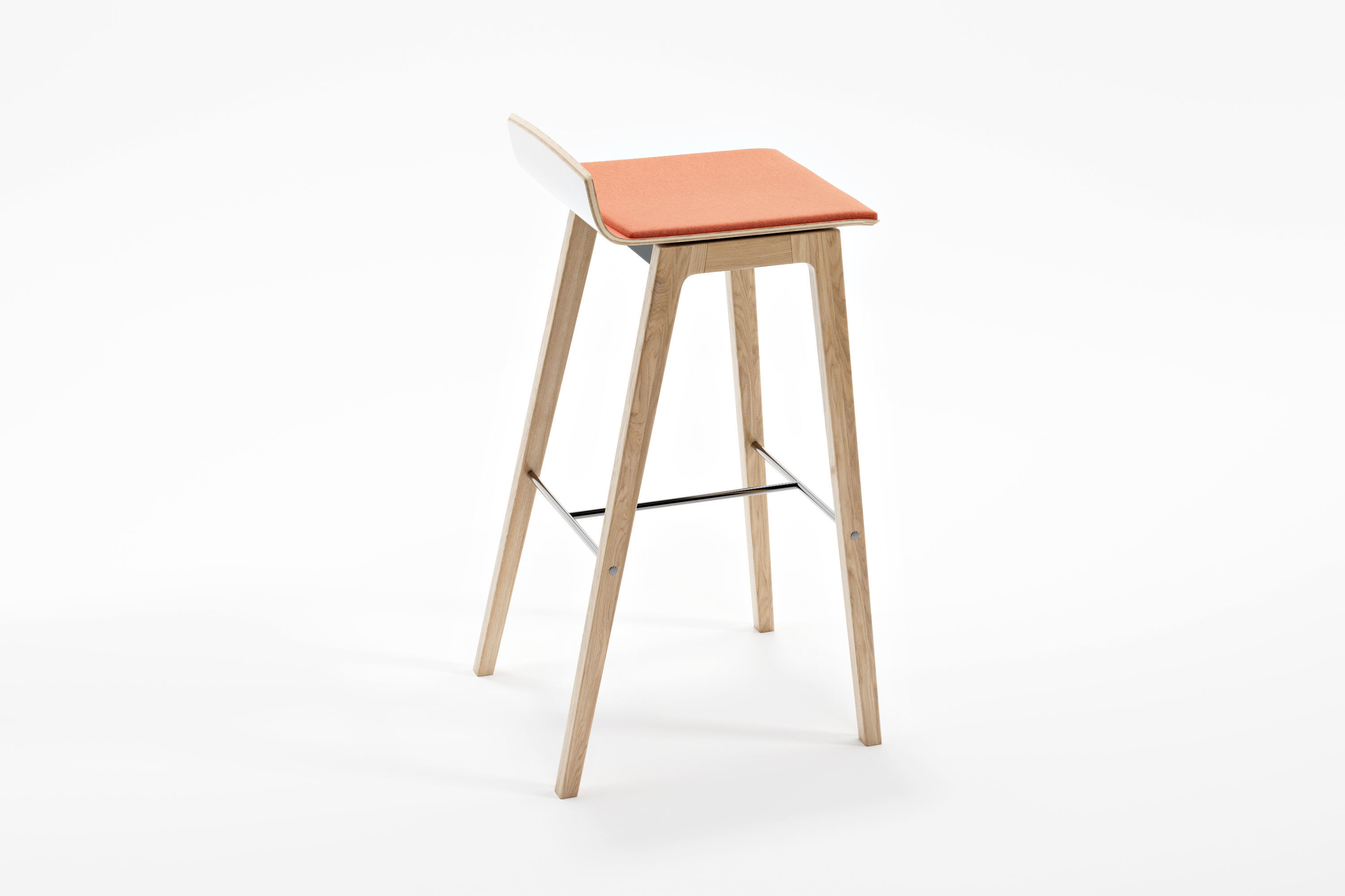 Upholstered Counter Stool - Koenig Neurath 3D model_3