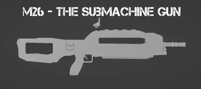 M26 raw model Free low-poly 3D model