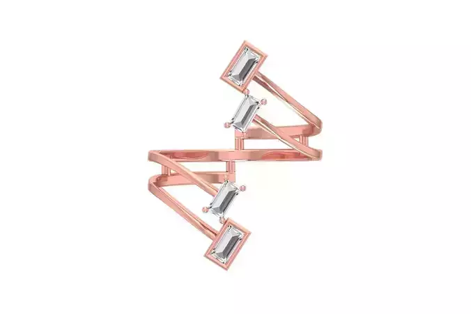 Women Wedding Engagement Bypass Ring