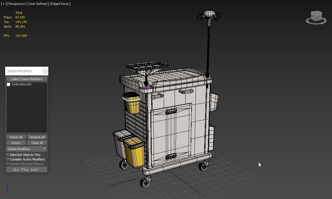 Detecto MS3C-550 Lite Mobile Medication Crash Cart 3D model_4