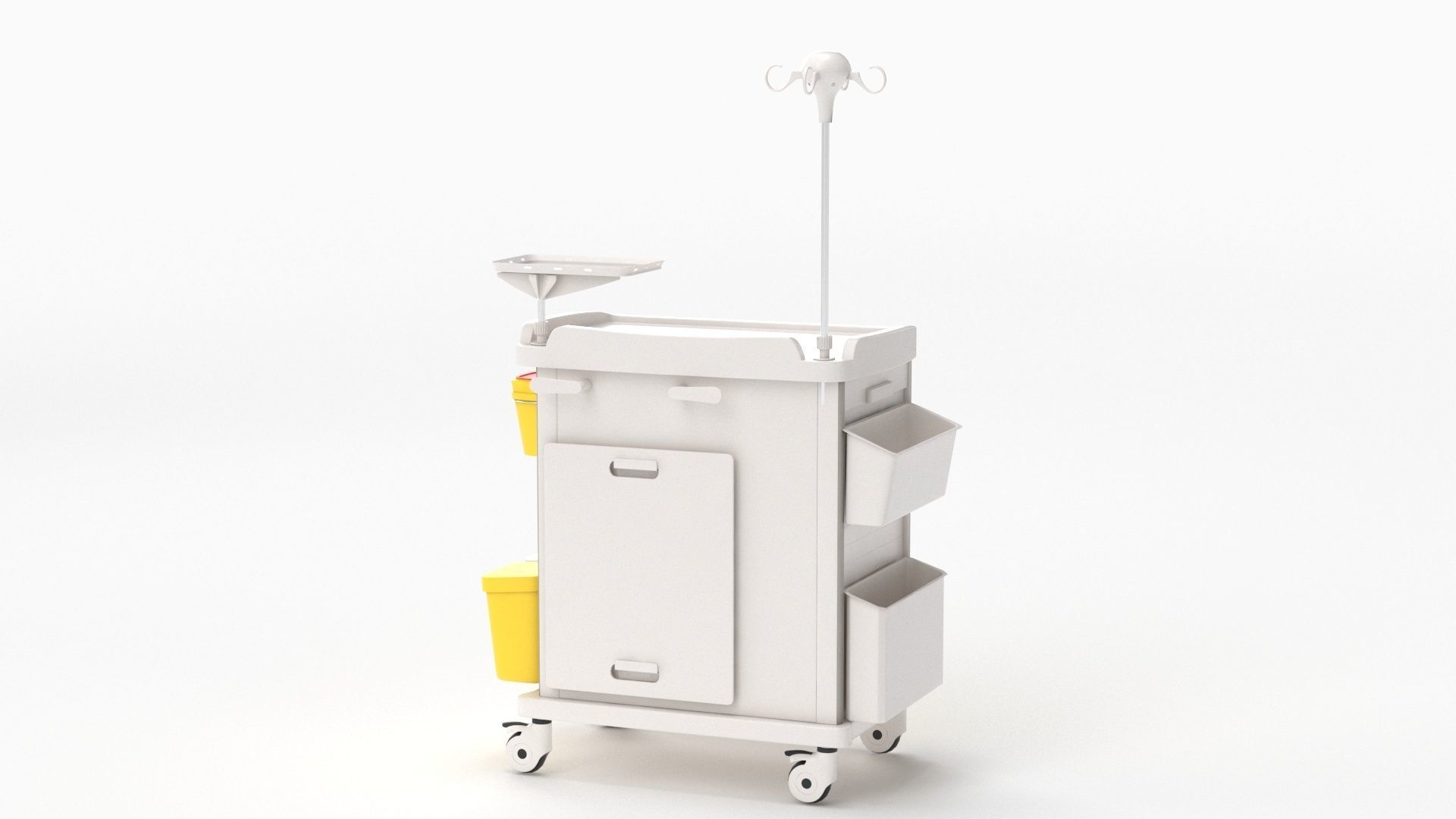 Detecto MS3C-550 Lite Mobile Medication Crash Cart 3D model_27