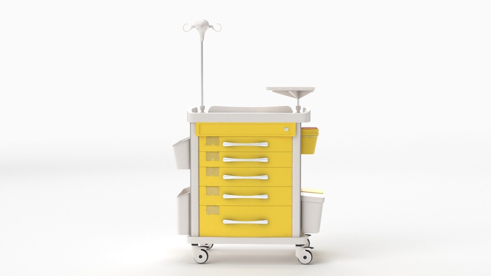Detecto MS3C-550 Lite Mobile Medication Crash Cart 3D model_9