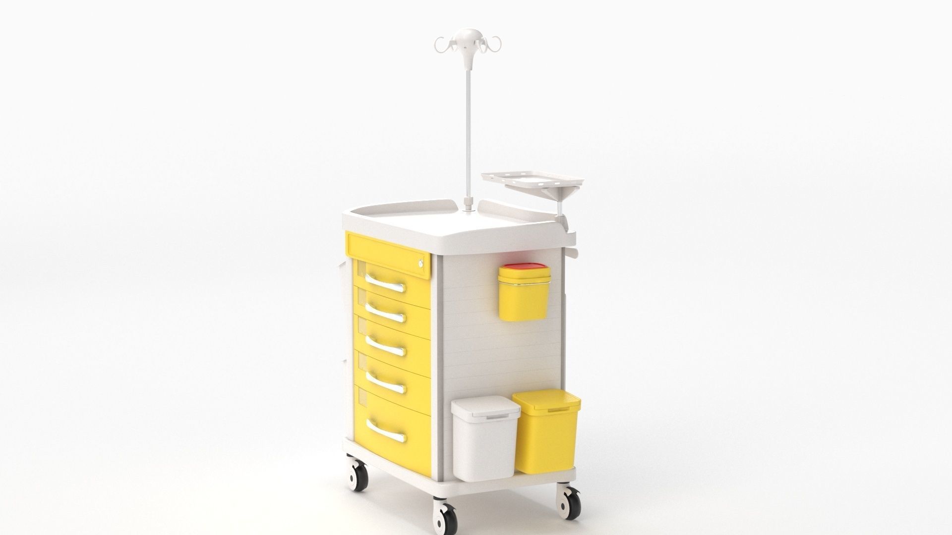 Detecto MS3C-550 Lite Mobile Medication Crash Cart 3D model_34