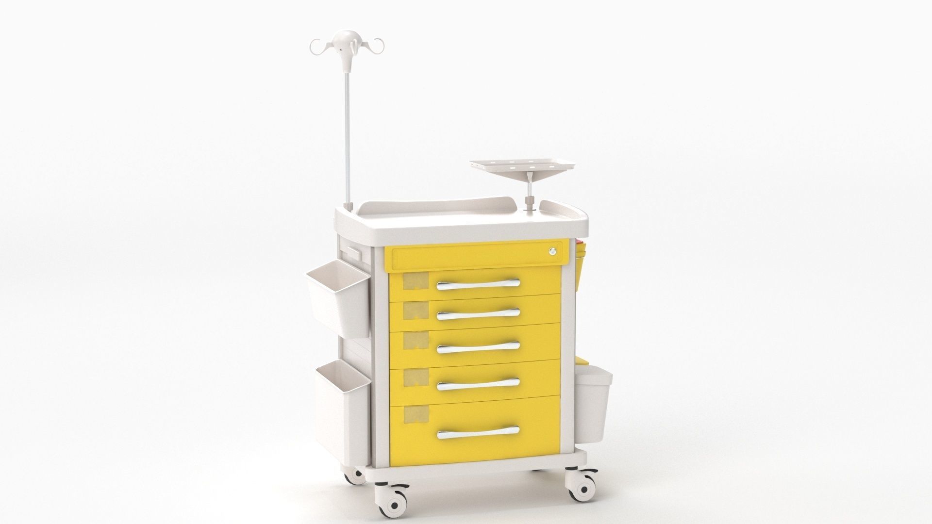 Detecto MS3C-550 Lite Mobile Medication Crash Cart 3D model_19