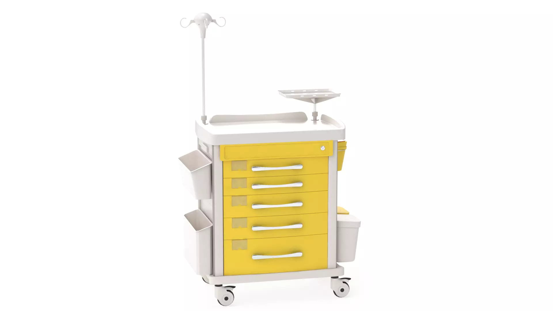 Detecto MS3C-550 Lite Mobile Medication Crash Cart 3D model_0