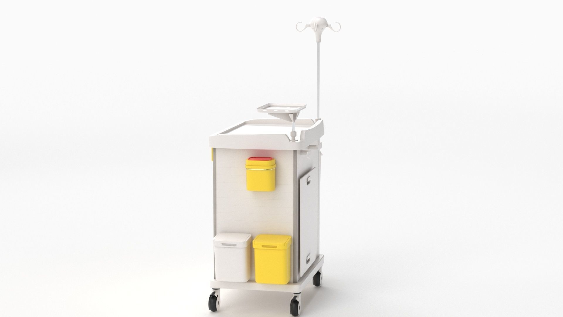 Detecto MS3C-550 Lite Mobile Medication Crash Cart 3D model_32