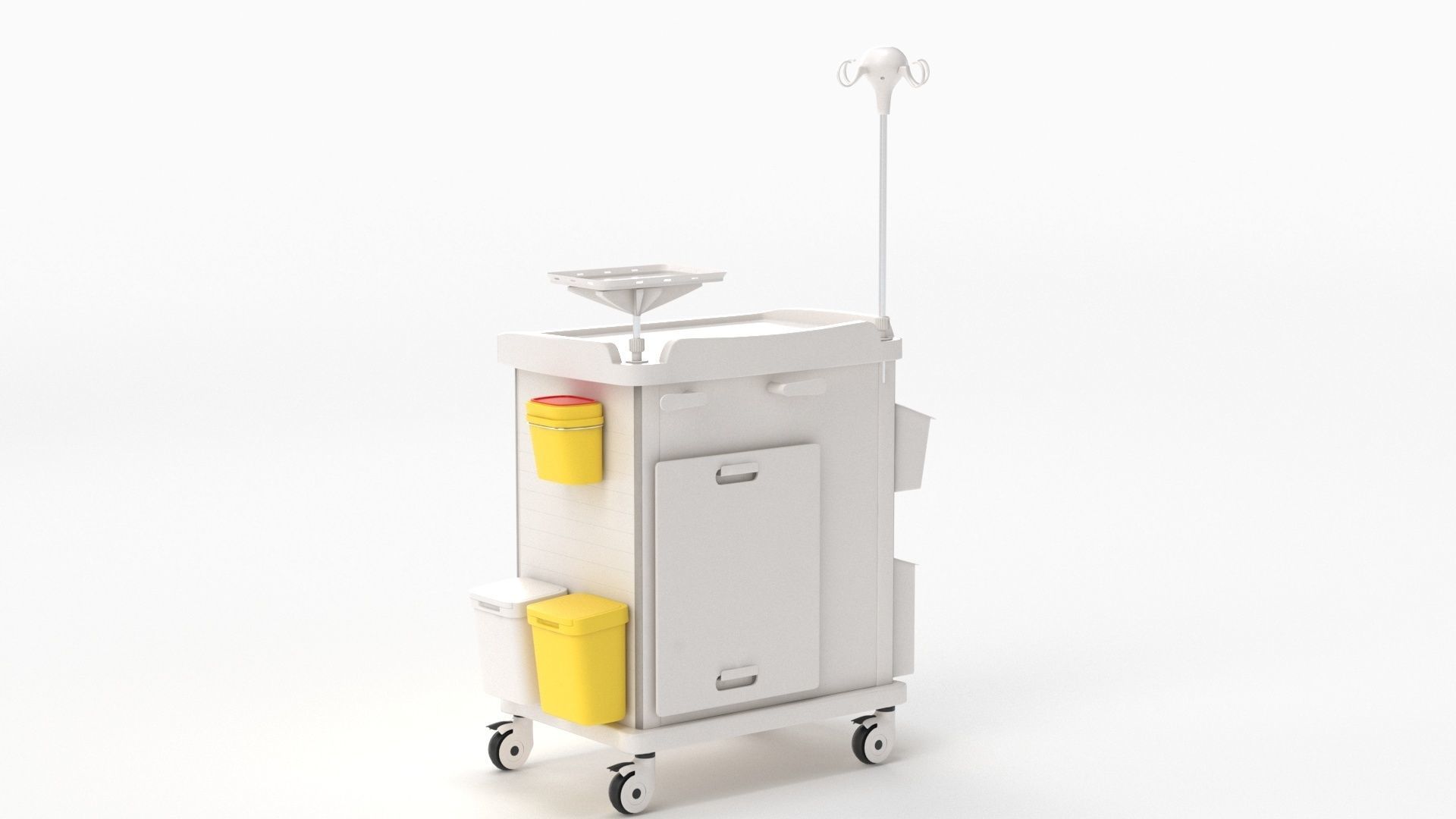 Detecto MS3C-550 Lite Mobile Medication Crash Cart 3D model_30