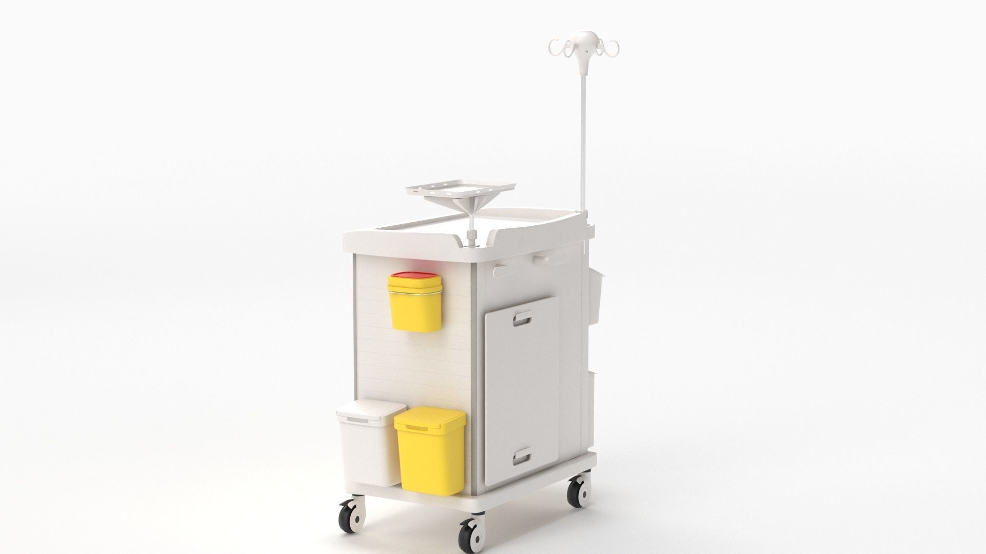 Detecto MS3C-550 Lite Mobile Medication Crash Cart 3D model_31