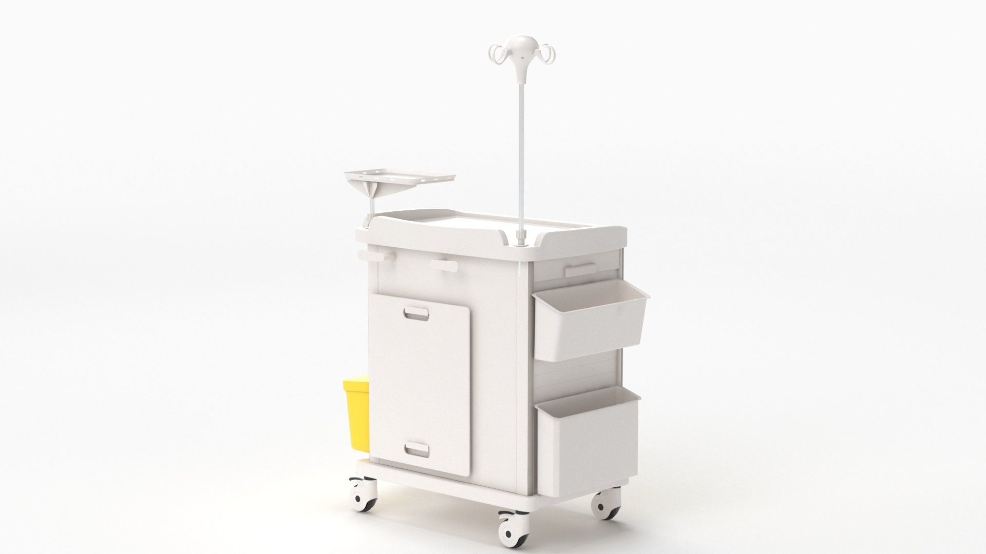Detecto MS3C-550 Lite Mobile Medication Crash Cart 3D model_26