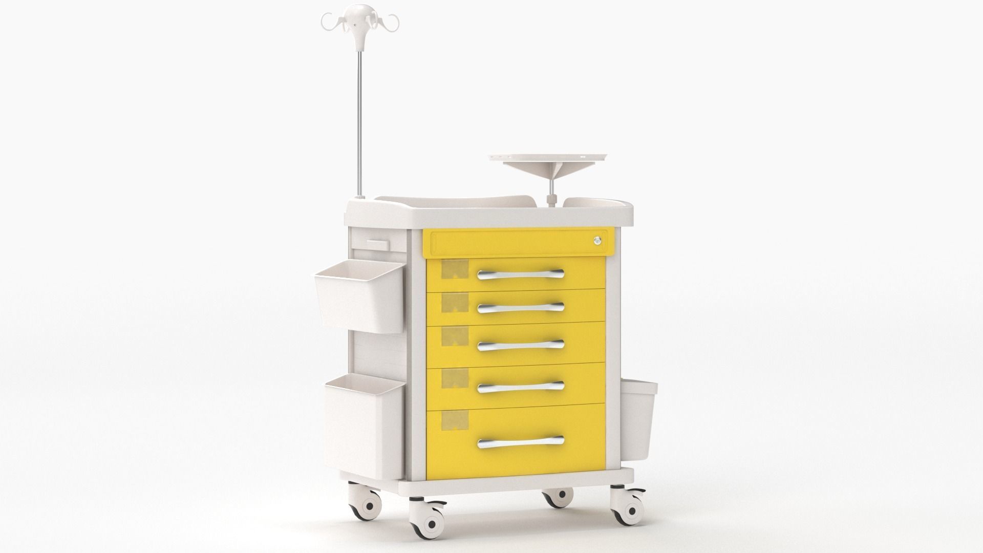 Detecto MS3C-550 Lite Mobile Medication Crash Cart 3D model_18