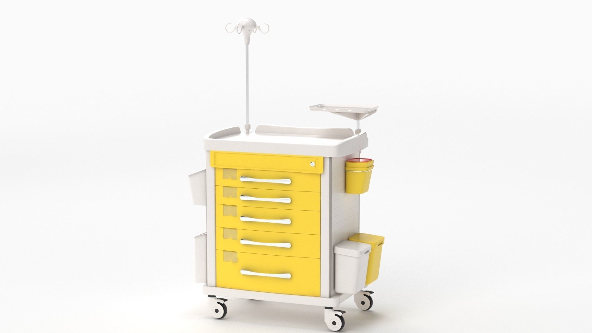 Detecto MS3C-550 Lite Mobile Medication Crash Cart 3D model_36
