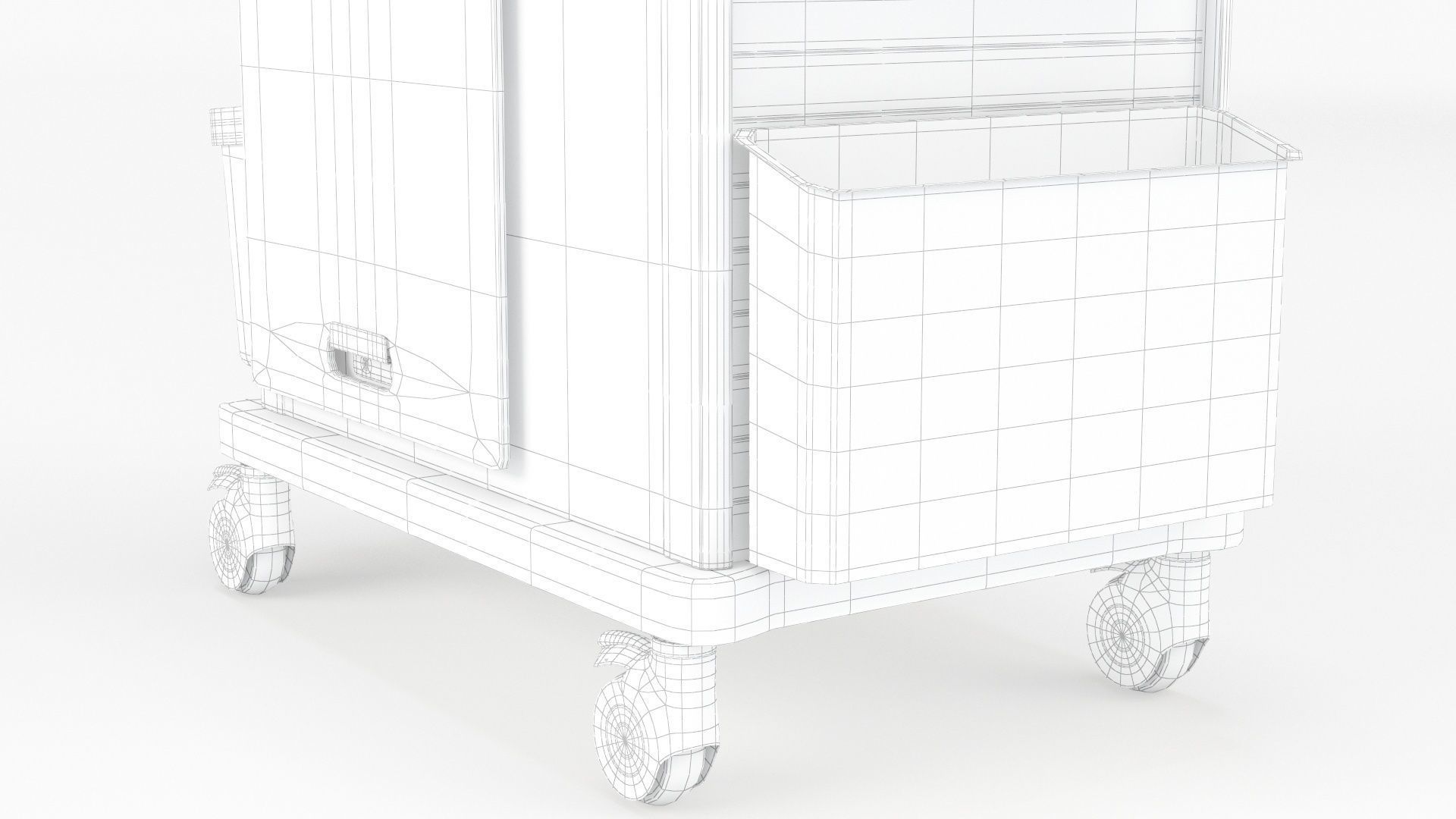 Detecto MS3C-550 Lite Mobile Medication Crash Cart 3D model_11