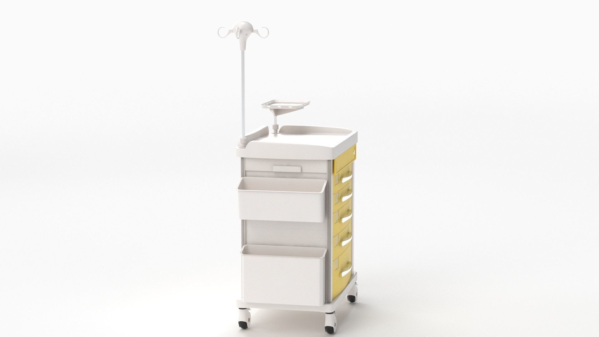 Detecto MS3C-550 Lite Mobile Medication Crash Cart 3D model_23