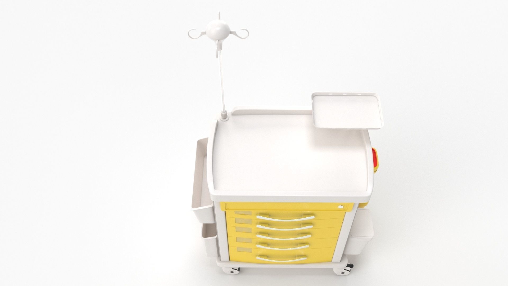 Detecto MS3C-550 Lite Mobile Medication Crash Cart 3D model_13