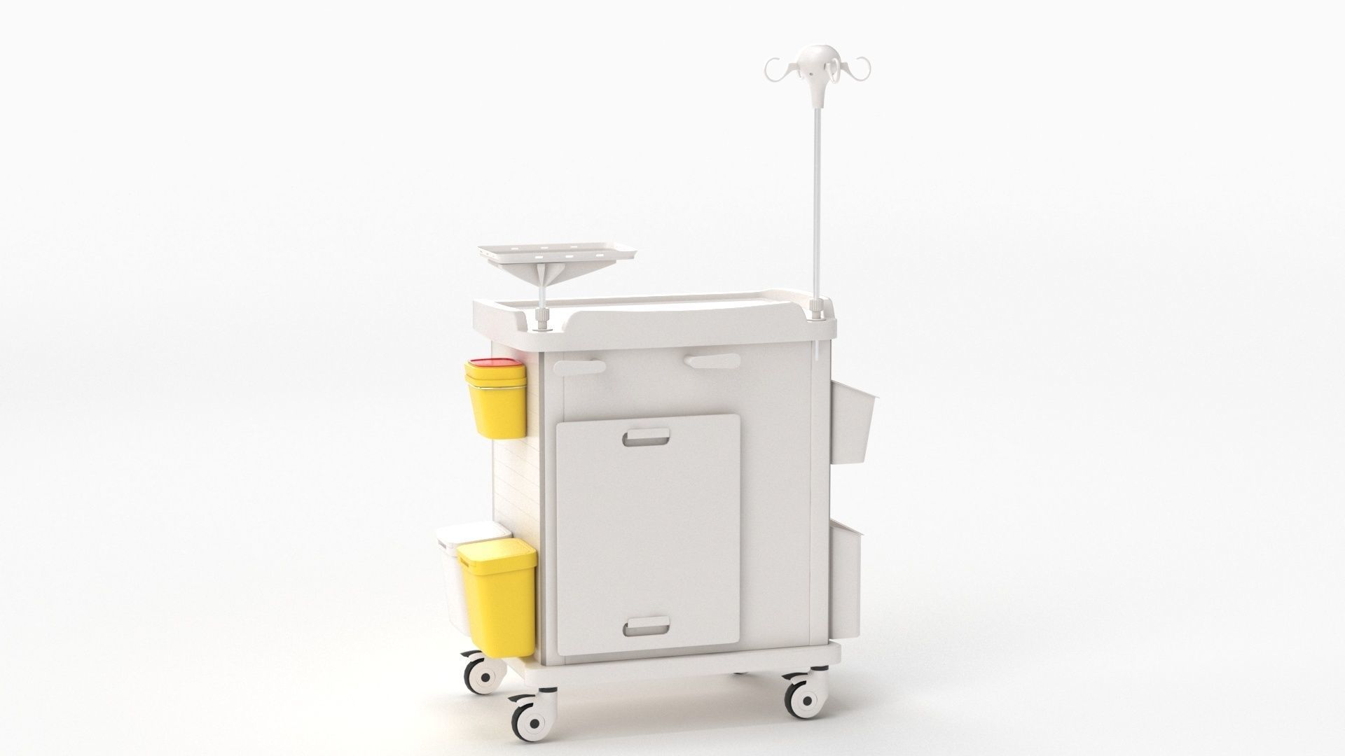 Detecto MS3C-550 Lite Mobile Medication Crash Cart 3D model_29