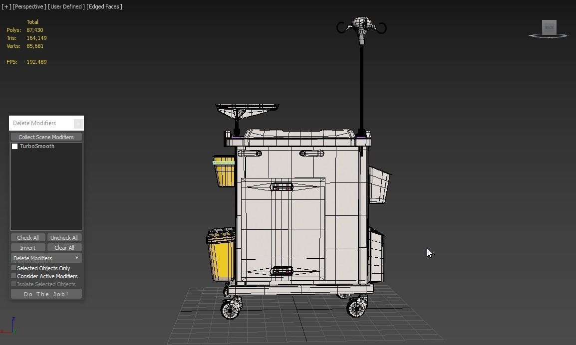 Detecto MS3C-550 Lite Mobile Medication Crash Cart 3D model_5