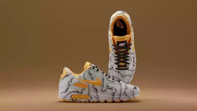 Airmax - Nike Shoes 07 Low-poly 3D model