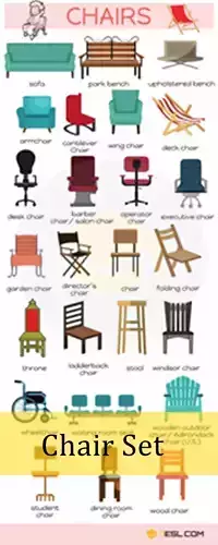 3D Chair set with chairs