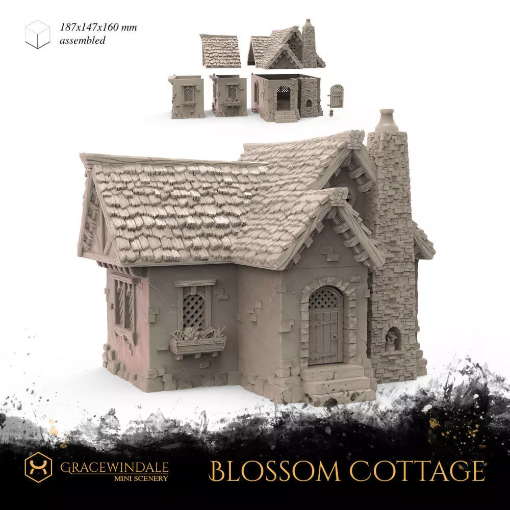 Blossom Cottage 3D print model_0