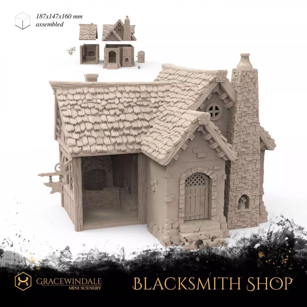 Blacksmith Shop 3D print model_0