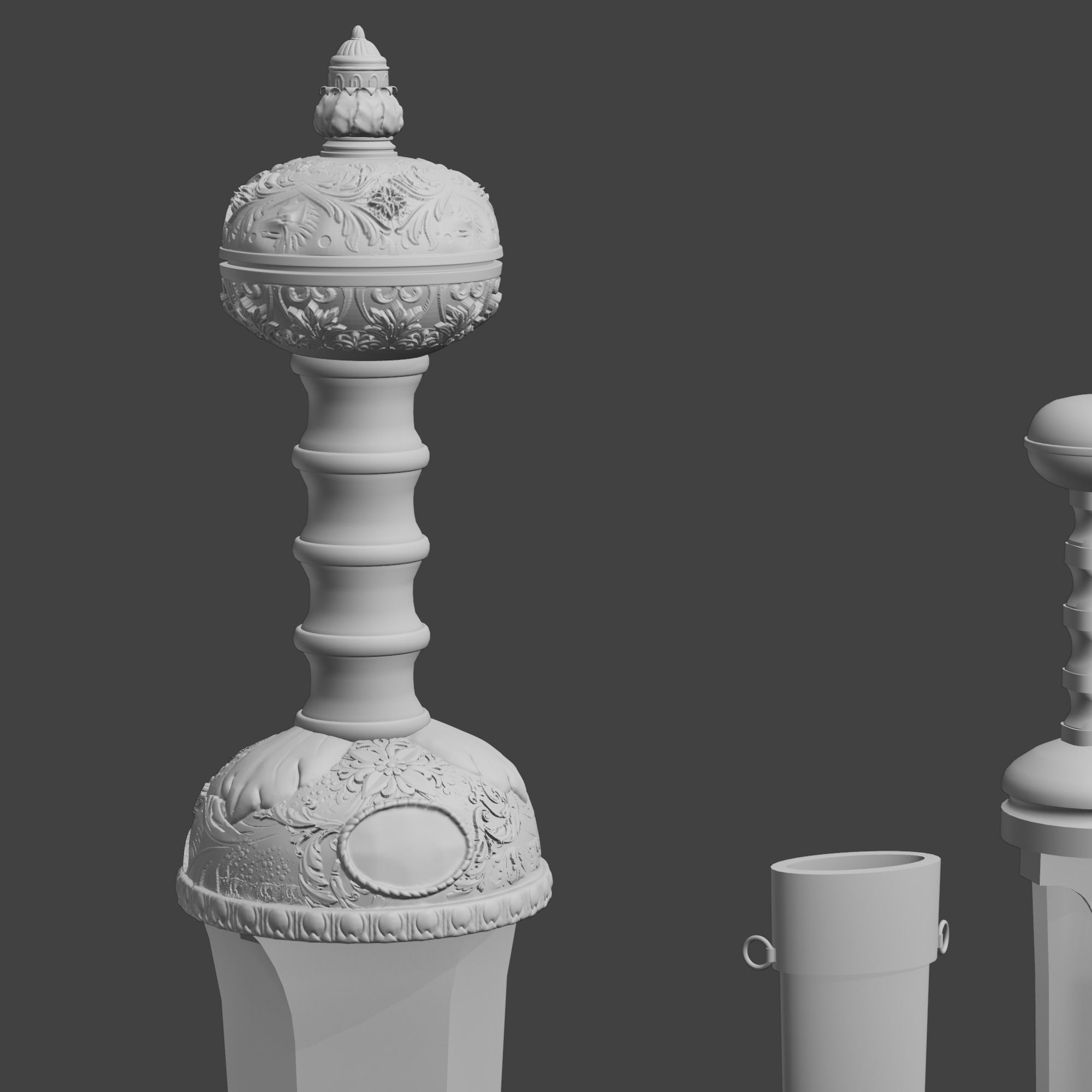 Roman sword Game ready model LowPoly Low-poly 3D model_23