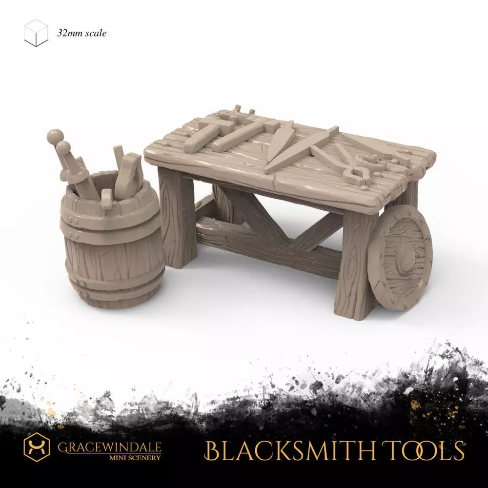Blacksmith Tools 3D print model_0