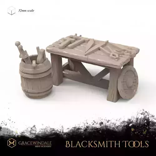 Blacksmith Tools 3D print model