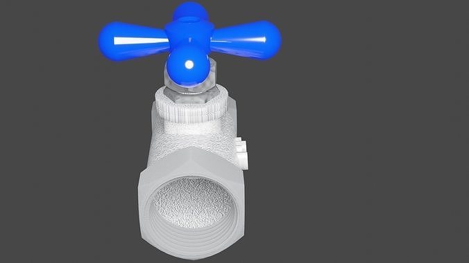 water tap Low-poly 3D model