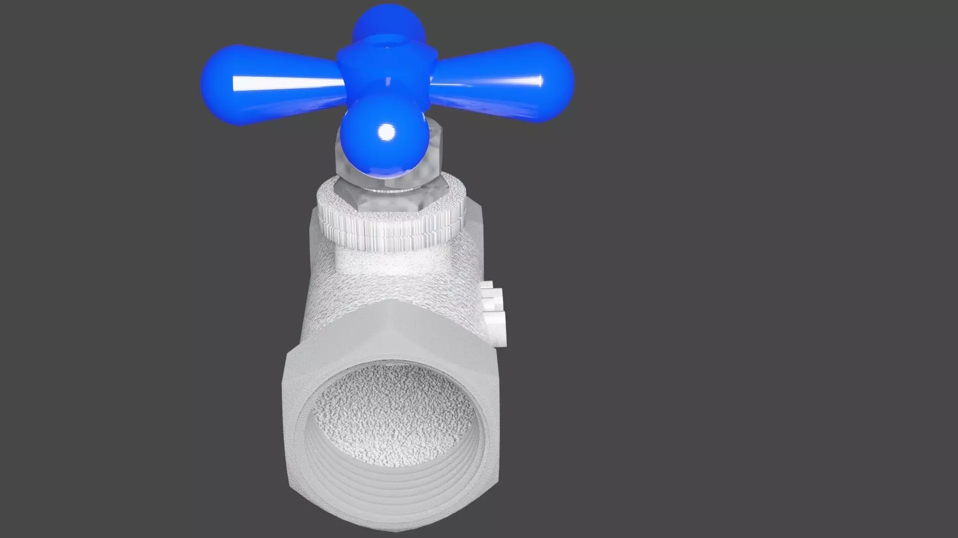 water tap Low-poly 3D model_0