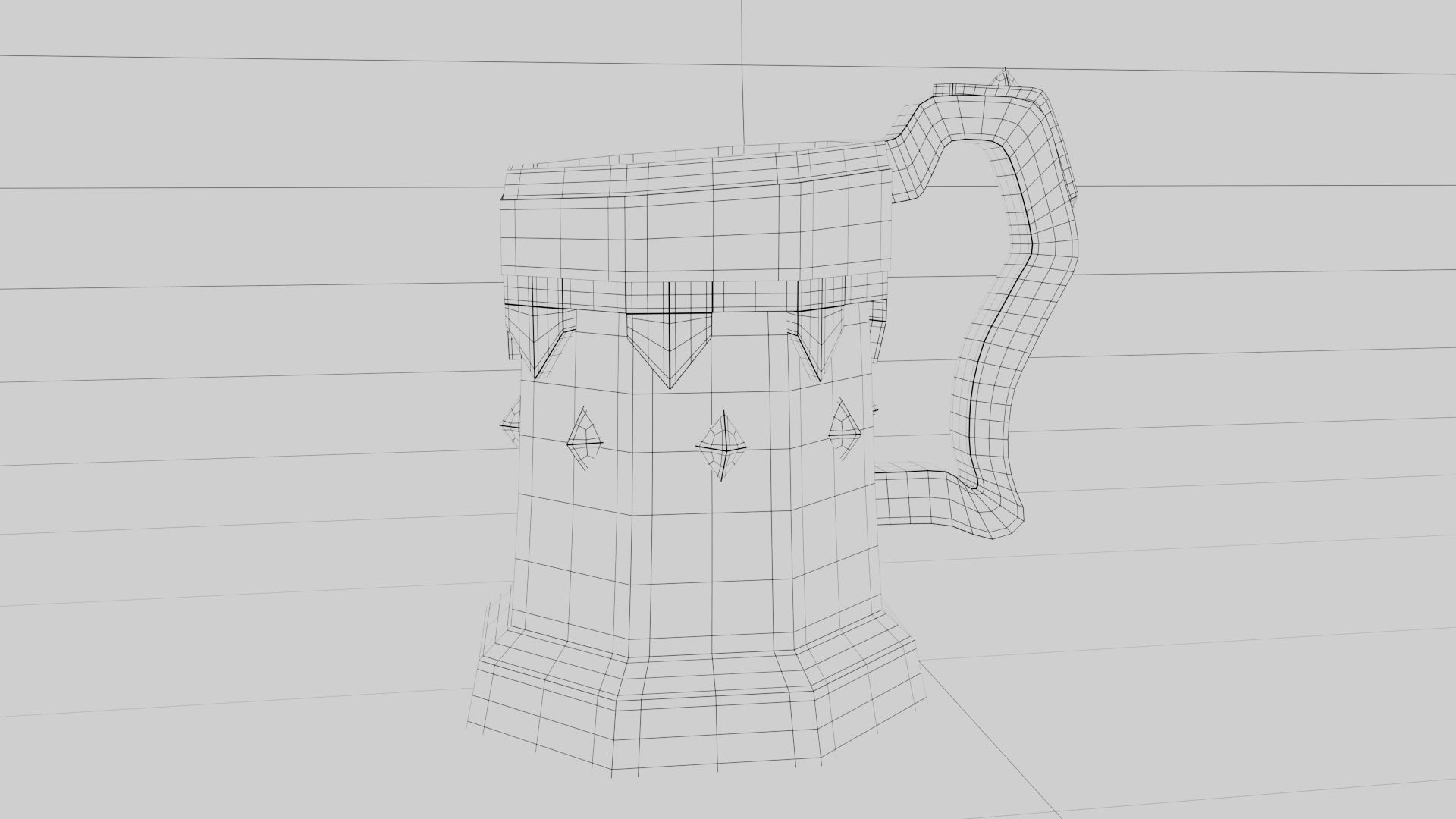 admiral tankard 3D model_3