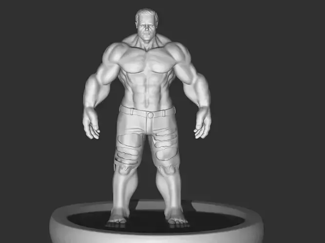 hulk game ready low poly model animated