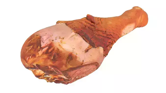 Grilled Leg Piece AR VR PBR Low-poly 3D model