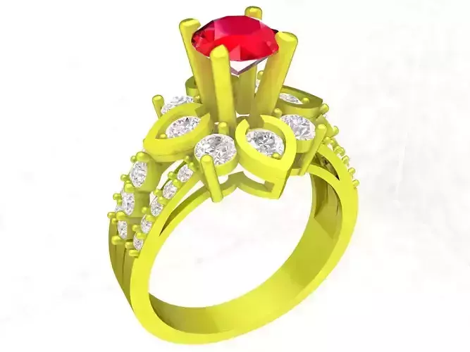 vietnamese fashion diamond women ring 4436