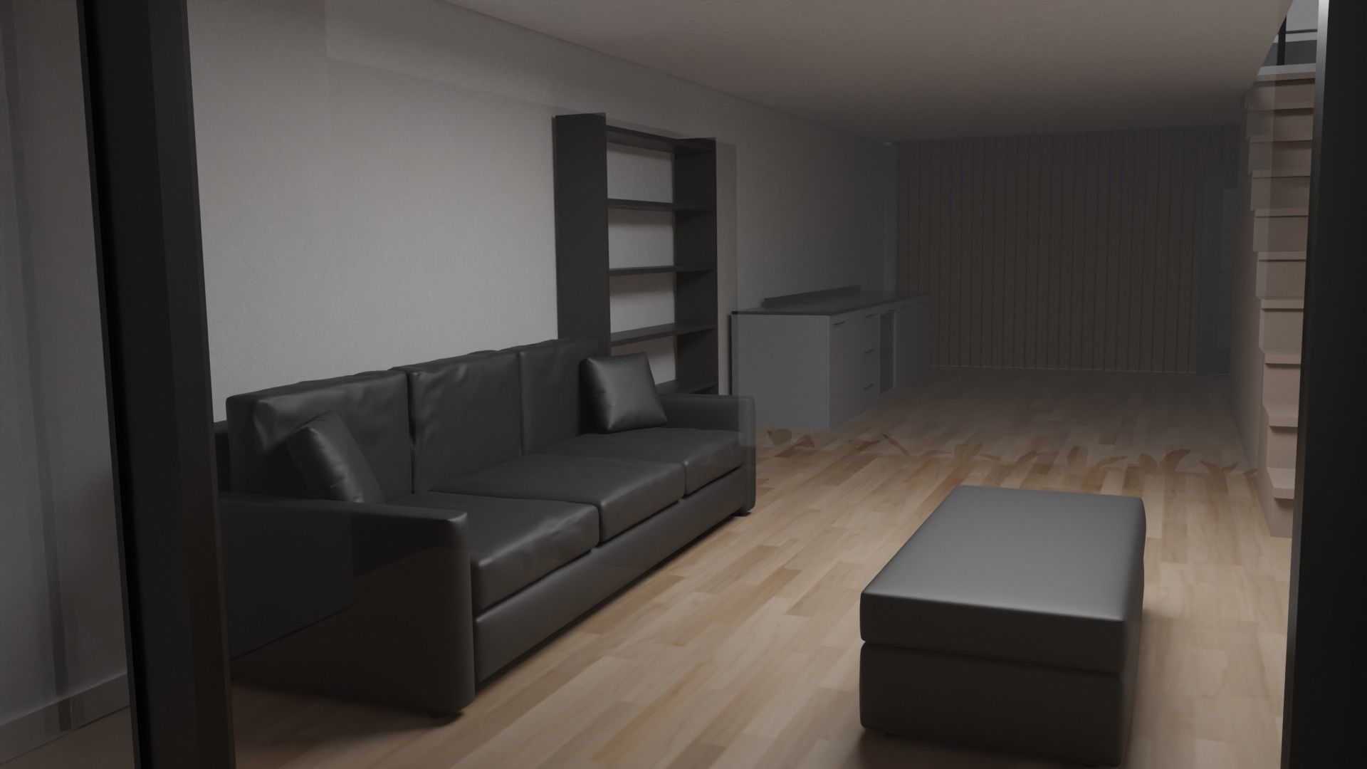 Scandinavian House Exterior 3D model_6