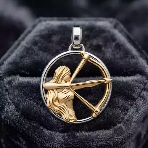 Zodiac Horoscope Sagittarius Pendant