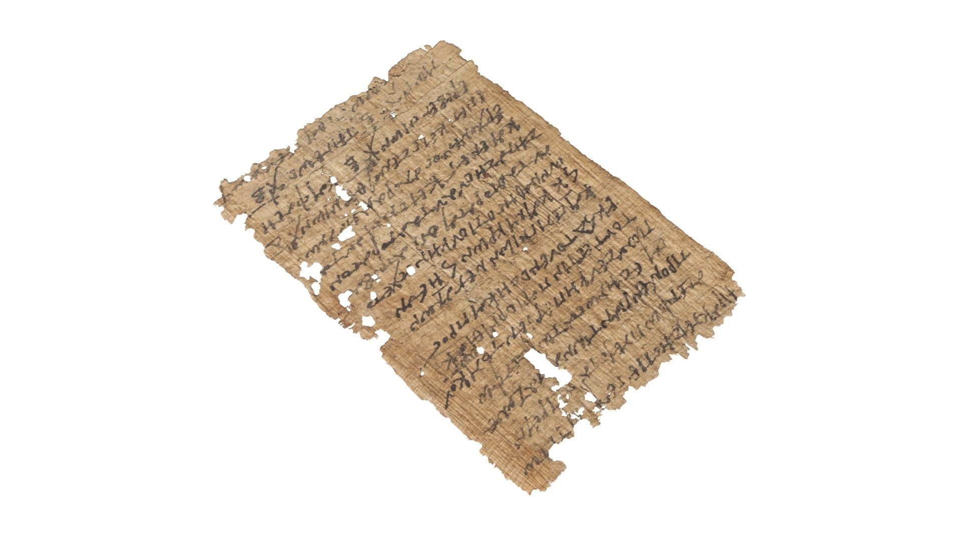 Antique Papyrus 3D model_20
