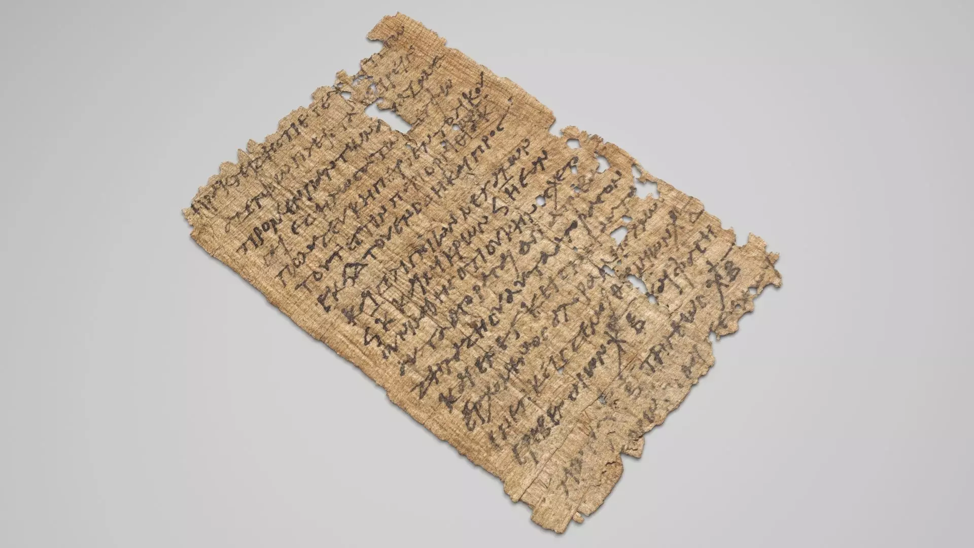Antique Papyrus 3D model_0