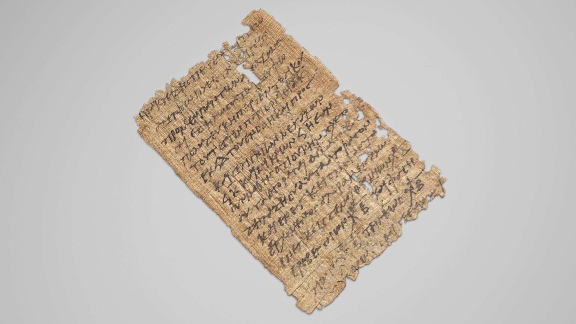 Antique Papyrus 3D model_4