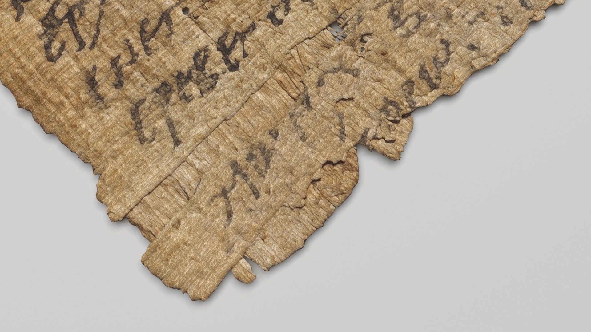 Antique Papyrus 3D model_9
