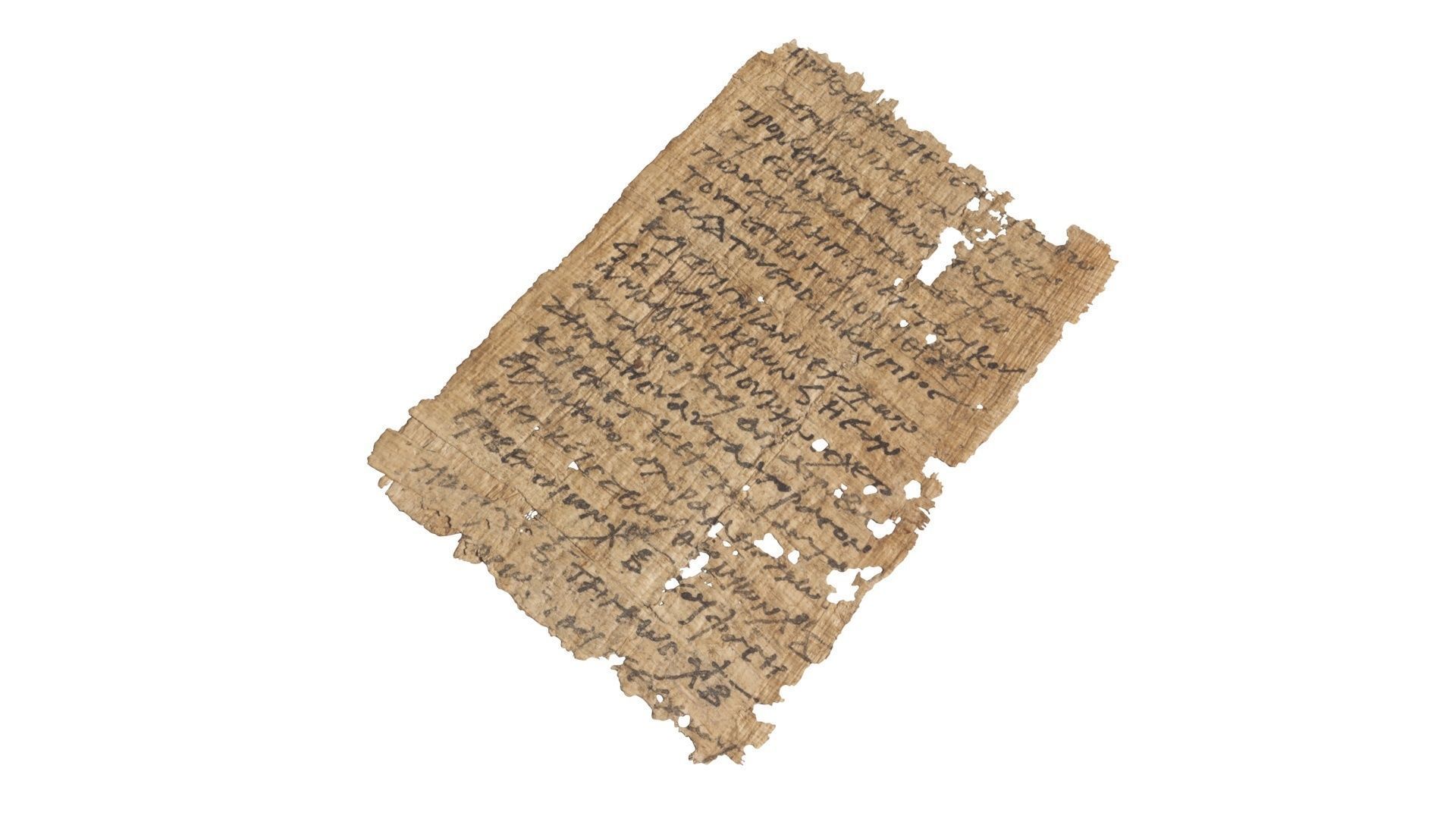 Antique Papyrus 3D model_19
